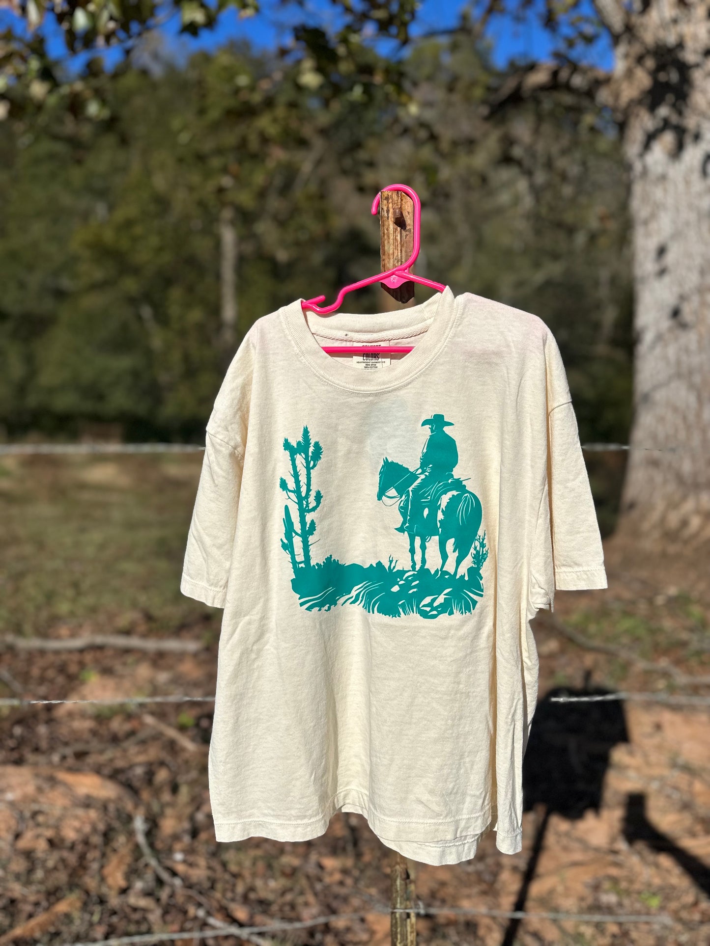 Teal cowboy CC Shirt