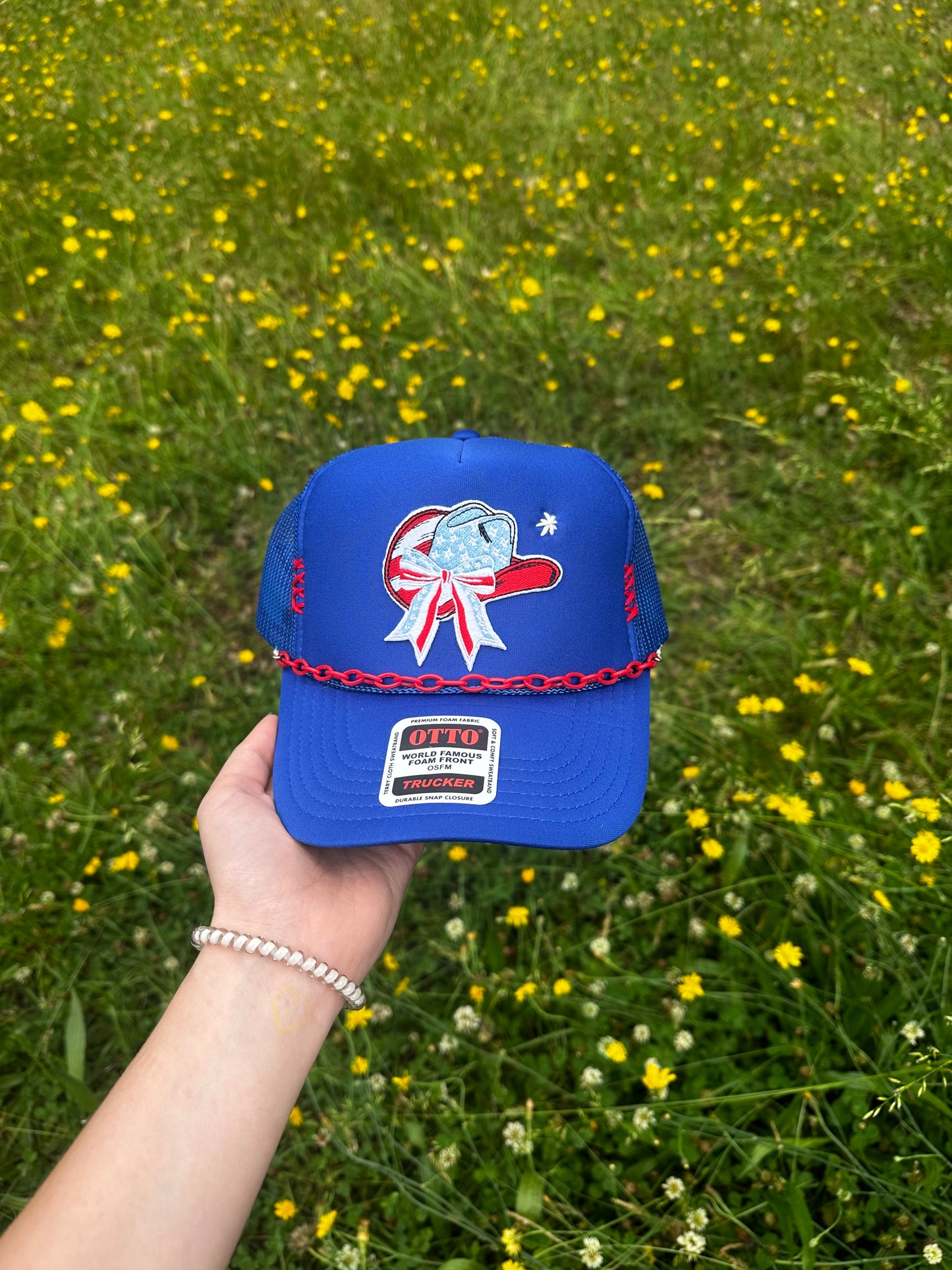 USA Cowboy Hat Trucker Hat