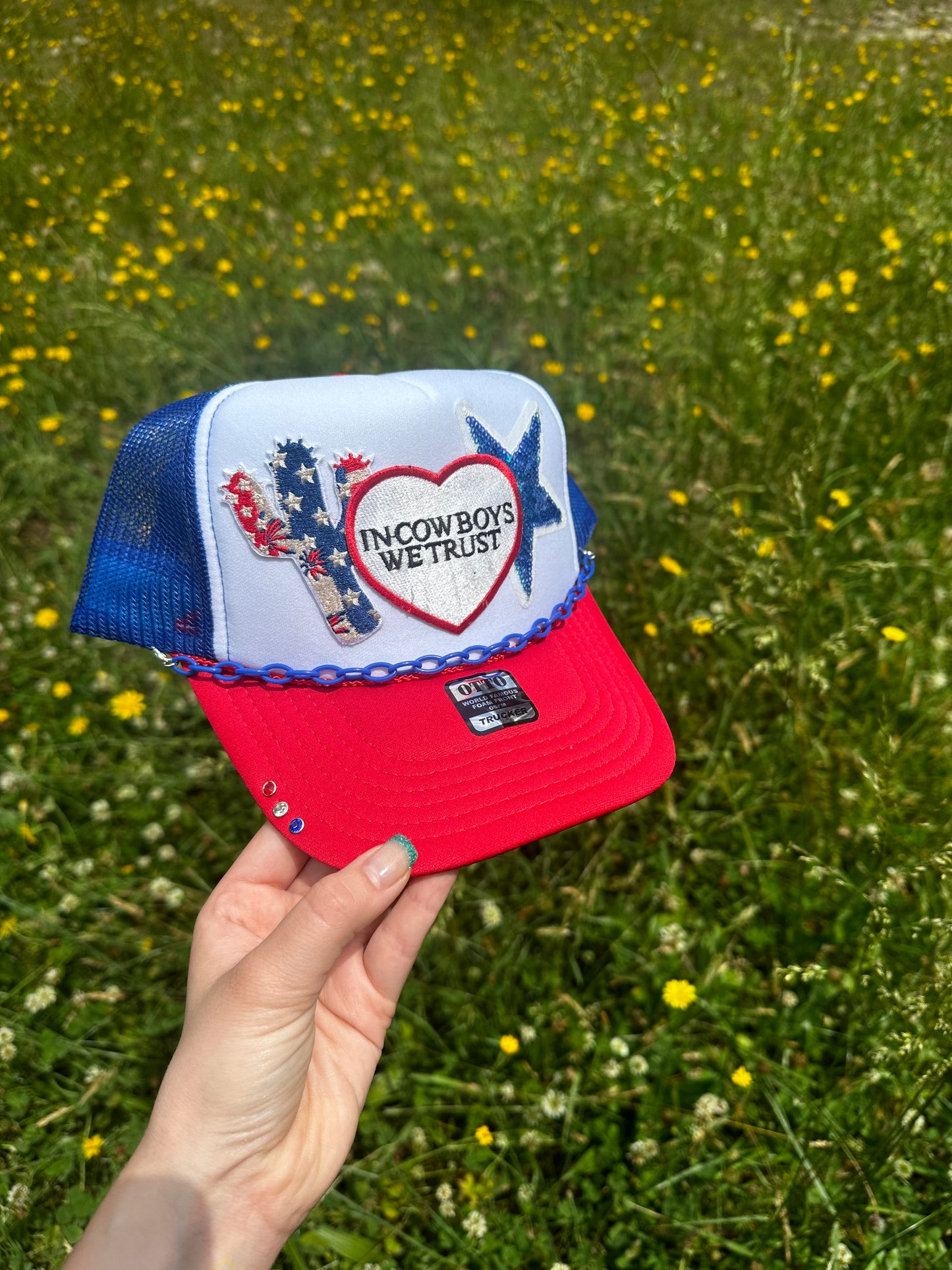 Red,White,and Blue Trucker Hat