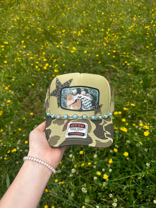 Post Malone & Morgan Wallen Camo Trucker Hat